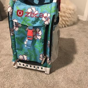 Girls Zuca rolling bag. Great for dance or hockey.